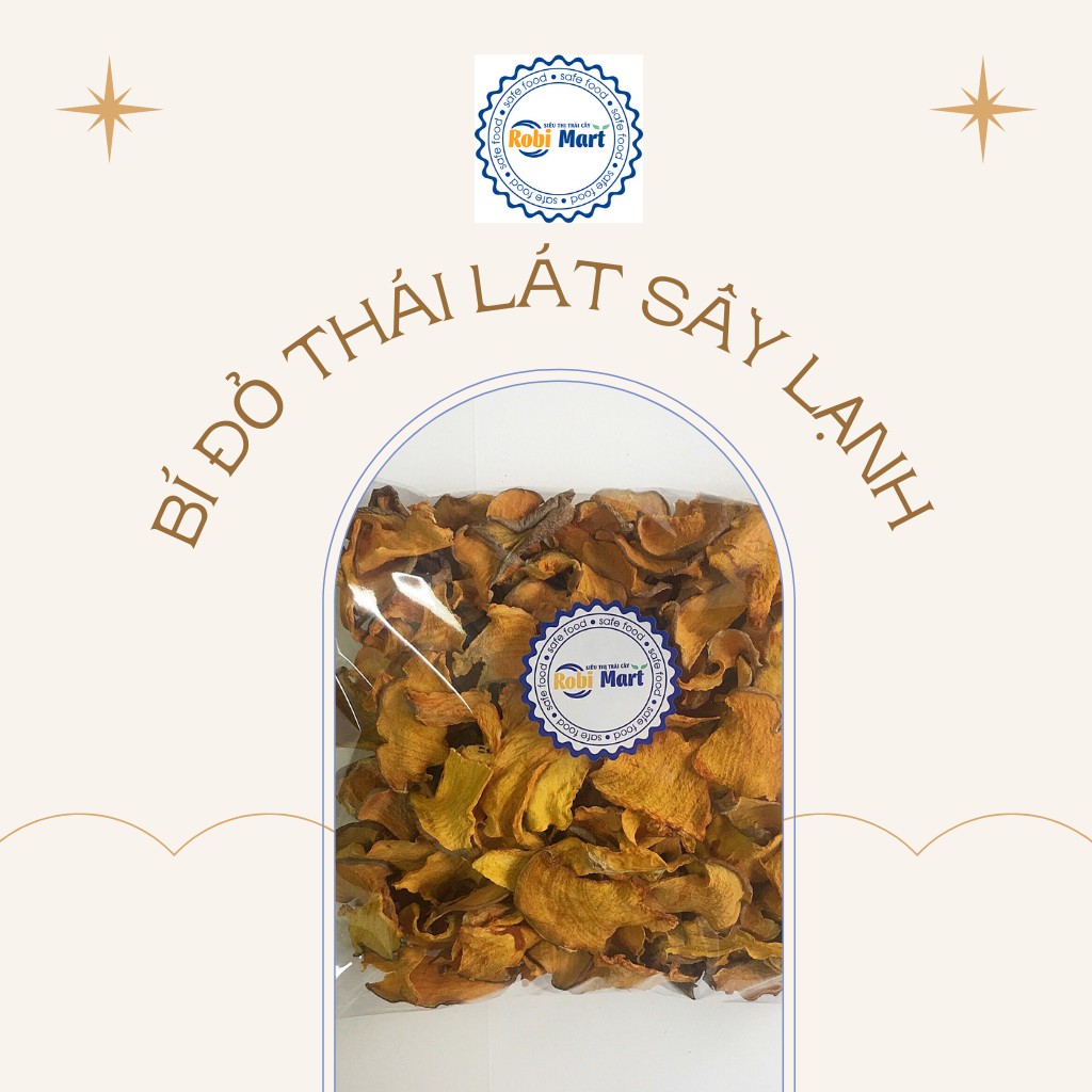 Bí đỏ thái lát sấy lạnh -Trọng lượng 100 gram