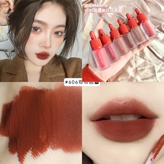  Son Kem Màu Nhung Lì Trong Suốt Không Thấm Nước Hình Chai Nhỏ DAIMANPU 