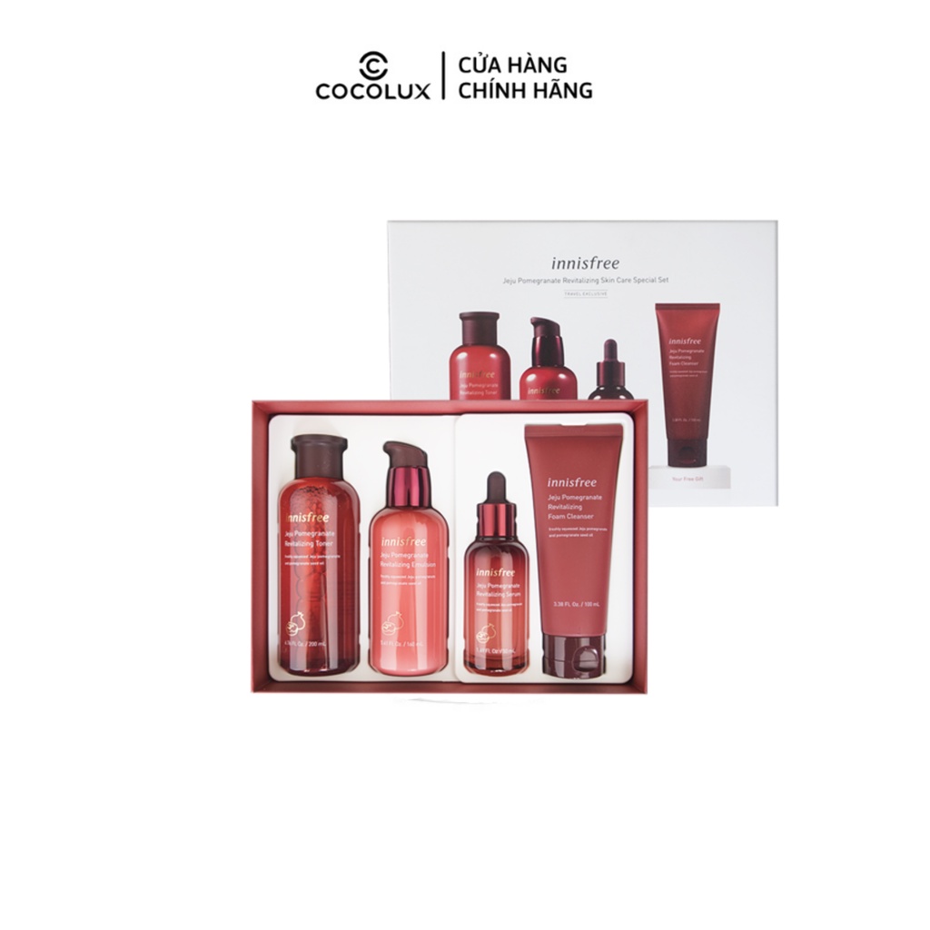 Set Dưỡng Da Lựu Đỏ Innisfree Jeju Pomegranate Revitalizing Special