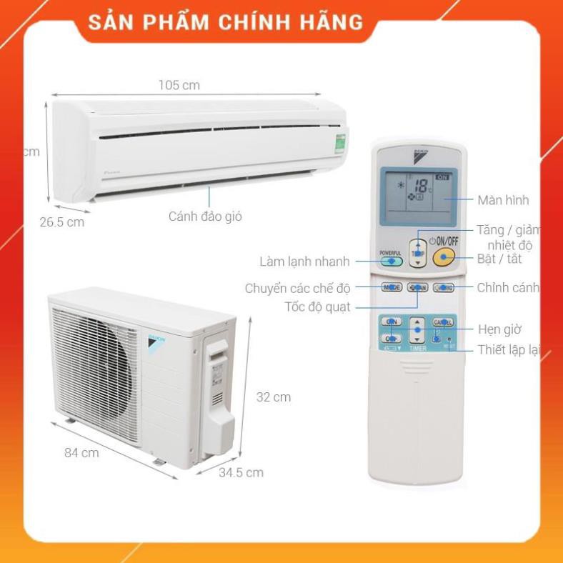 [ FREE SHIP KHU VỰC HÀ NỘI ] Điều hòa Daikin 18000BTU 1 chiều R32 FTC50NV1V/RC50NV1V