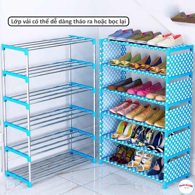 Kệ để giày 6 tầng hoa văn cực đẹp. Tiện lợi tiết kiệm ko gian