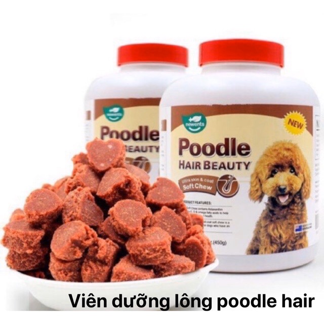 Viên dưỡng lông Poodle Haire Beauty 450g