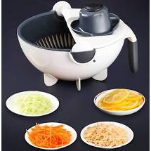Rổ bào rau củ quả 9 trong 1 thông minh - dụng cụ chế biến thực phẩm cắt thái bào sợi đa năng