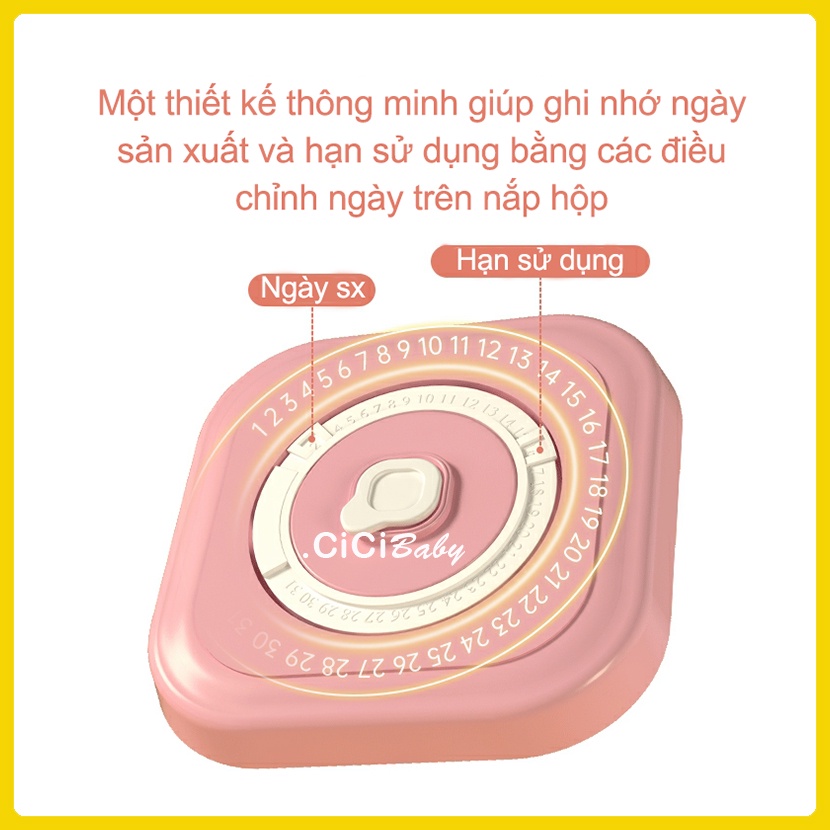 Hộp trữ đông đồ ăn dặm cho bé thương hiệu MISUTA, hộp đựng thực phẩm dung tích 120ml, dùng được trong lò vi sóng