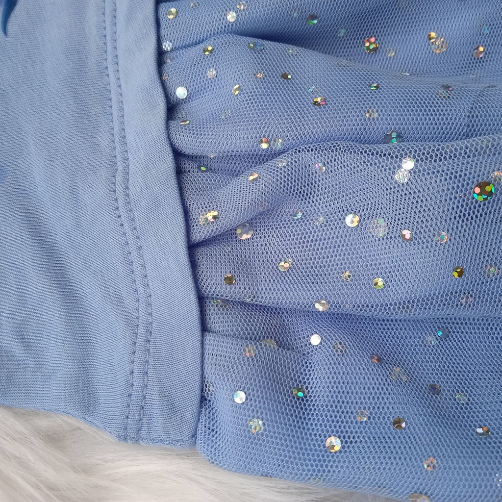Váy Elsa HM cho bé gái kim tuyến lấp lánh MẪU MỚI 2021