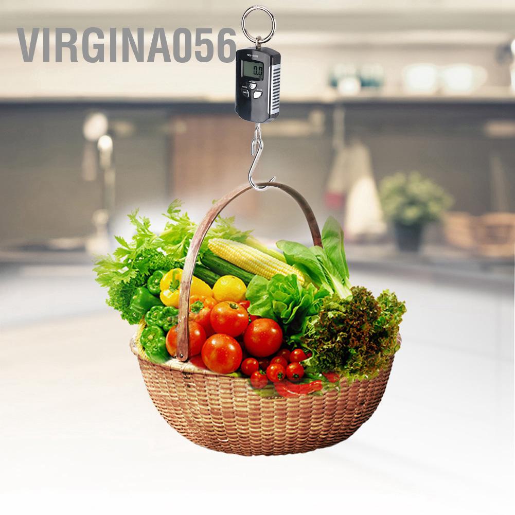 Virgina056 200kg Portable Digital Electronic Hanging Scale Luggage High Precision