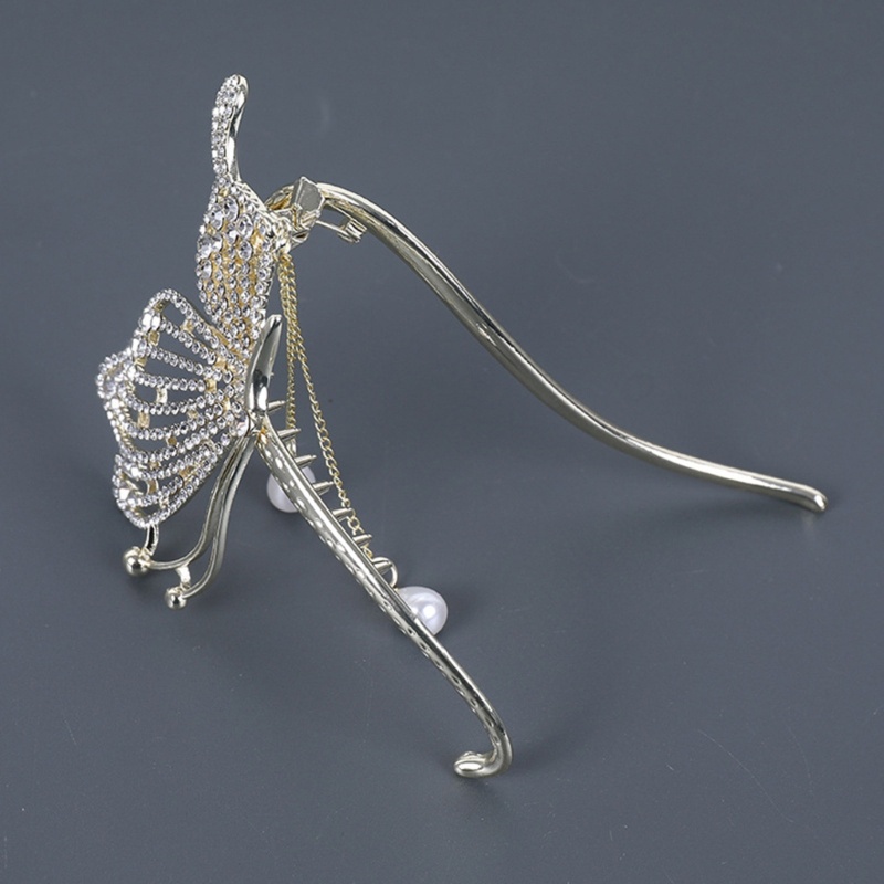Elegant for Butterfly Shape Hair Pin Hair Fork Chinese Style Hairpin for Supple