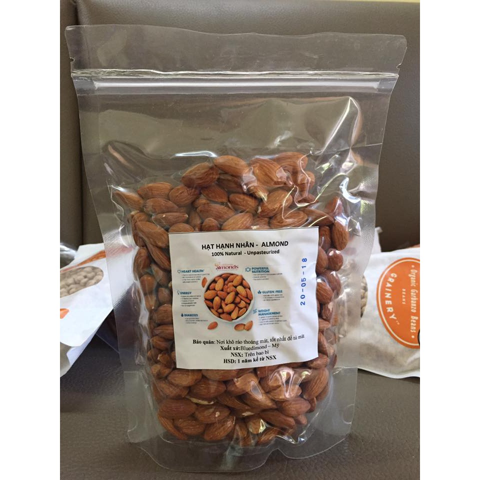 Hạnh nhân California Almonds 500g - 200g  (May 2019)