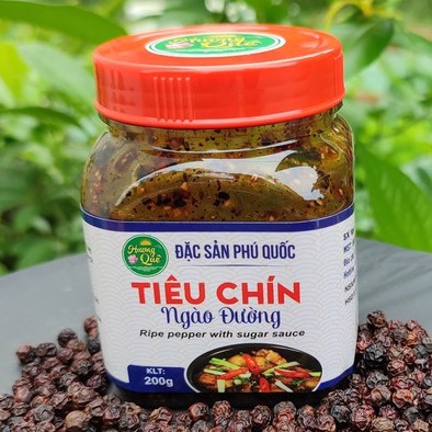 Tiêu chín ngào đường - Hương Quê - Hộp 200g - Đặc sản Phú Quốc