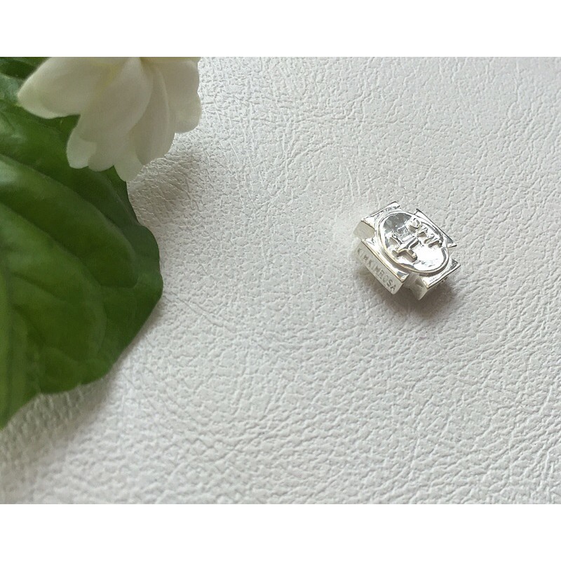 Mặt Thánh giá bạc S925 xỏ vòng tay Mân Côi chuỗi hạt Công giáo Catholic Rosary pendant charm