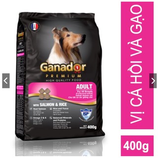 Thức ăn cho chó trưởng thành Ganador vị cá hồi và gạo Adult with Salmon and Rice 400g