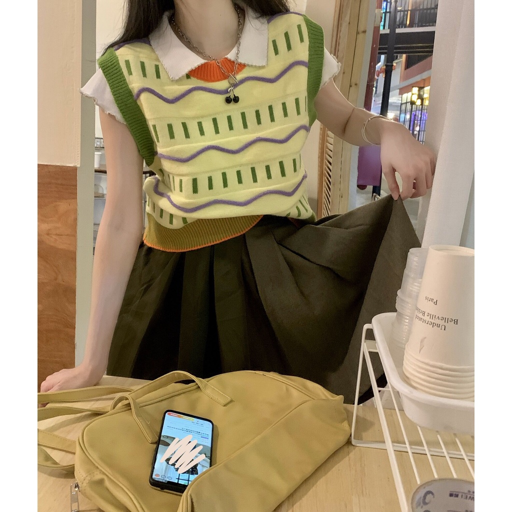 Áo Gi Lê Cổ Tròn Màu Sắc Thời Trang Hàn Quốc Cho Nữ | BigBuy360 - bigbuy360.vn