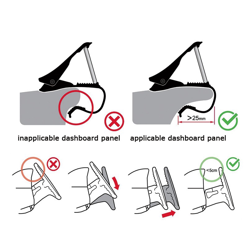 Giá đỡ điện thoại trên xe hơi chống trượt CJ021 | BigBuy360 - bigbuy360.vn