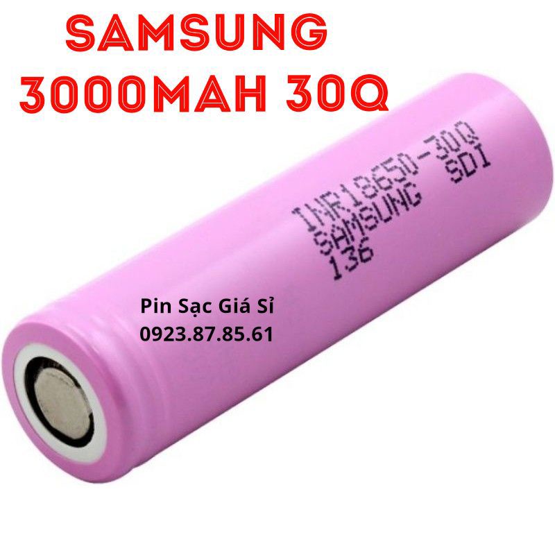 Pin 18650 SAMSUNG INR 30Q 3000MAH CHÍNH HÃNG