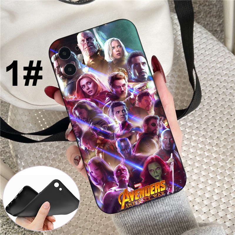 iPhone XR X Xs Max 7 8 6s 6 Plus 7+ 8+ 5 5s SE 2020 Soft Silicone Cover Phone Case Casing GR10 Avengers Infinity War