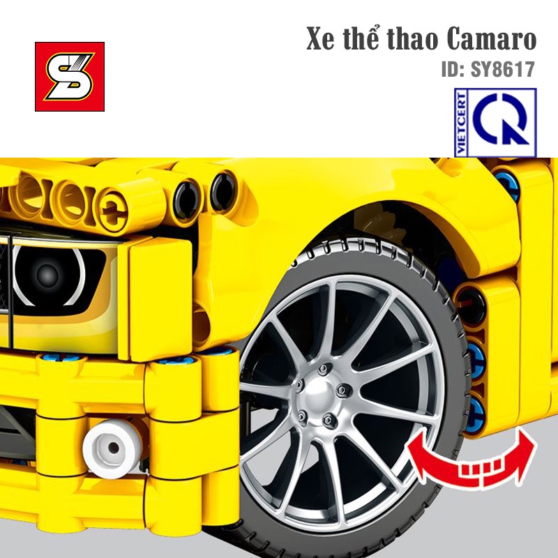 Đồ Chơi Lắp Ráp Xe Thể Thao Camaro – SY BLOCK 8617
