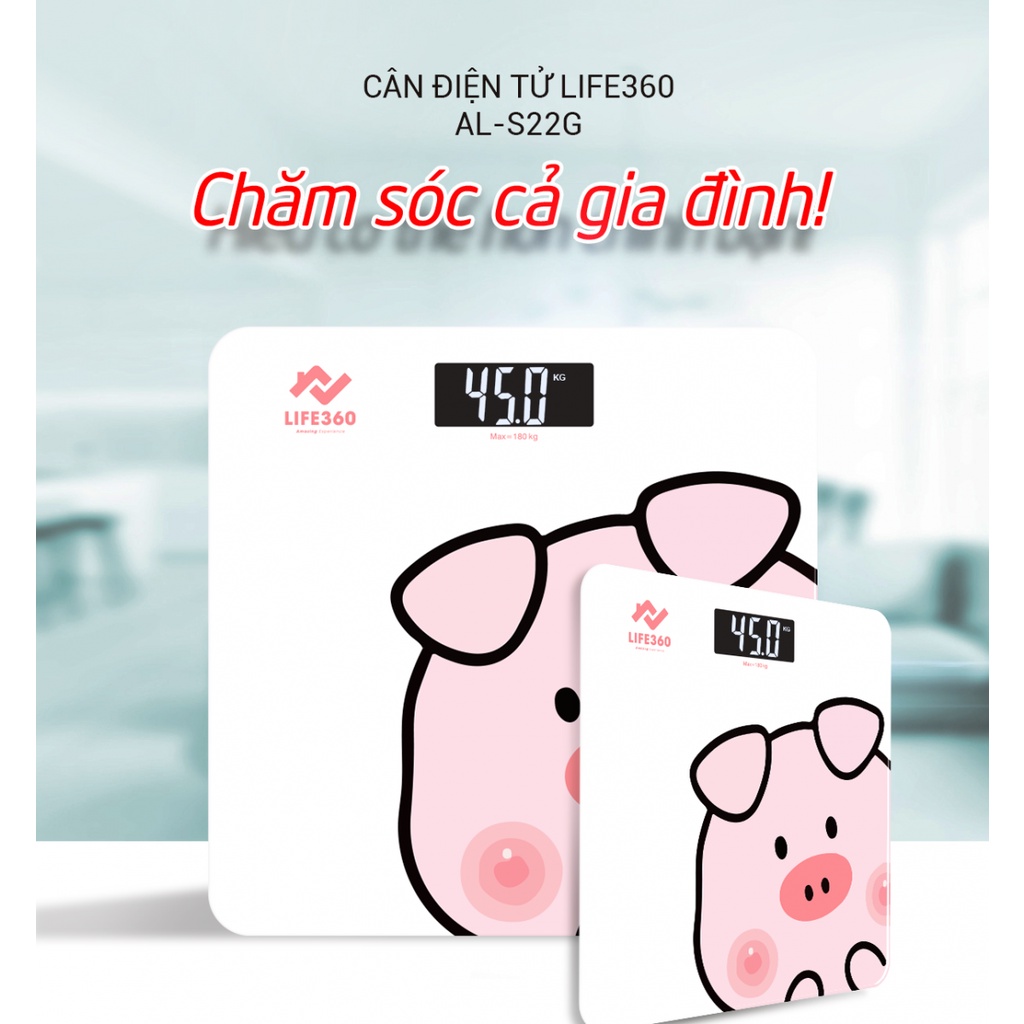 Cân sức khỏe điện tử Arirang Life360 -Hàng Chính Hãng - BH 1 năm 1 đổi 1