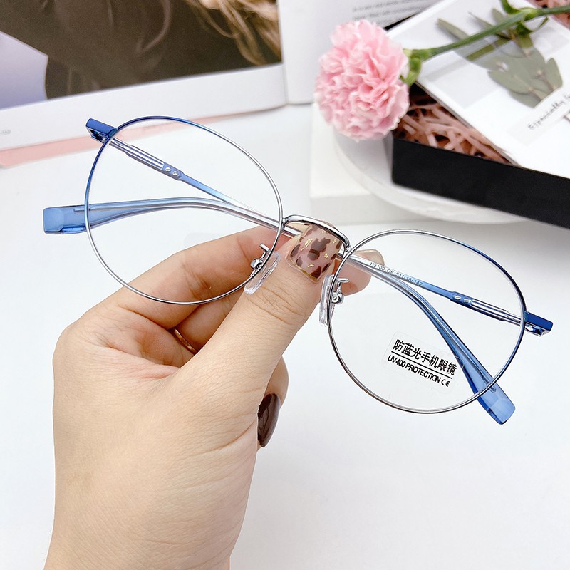 Mắt Kính Gọng Tròn Chống Ánh Sáng Xanh Jz5100 | BigBuy360 - bigbuy360.vn