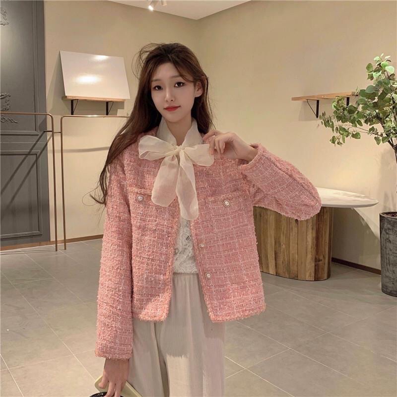 ÁO DẠ TWEED DÁNG TIỂU THƯ