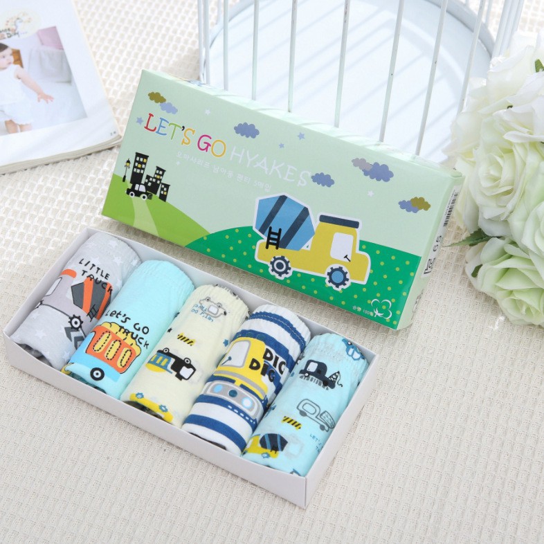 Quần lót, quần sịp tam giác bé trai cao cấp HIKITOKIDS.01 size 8-40kg
