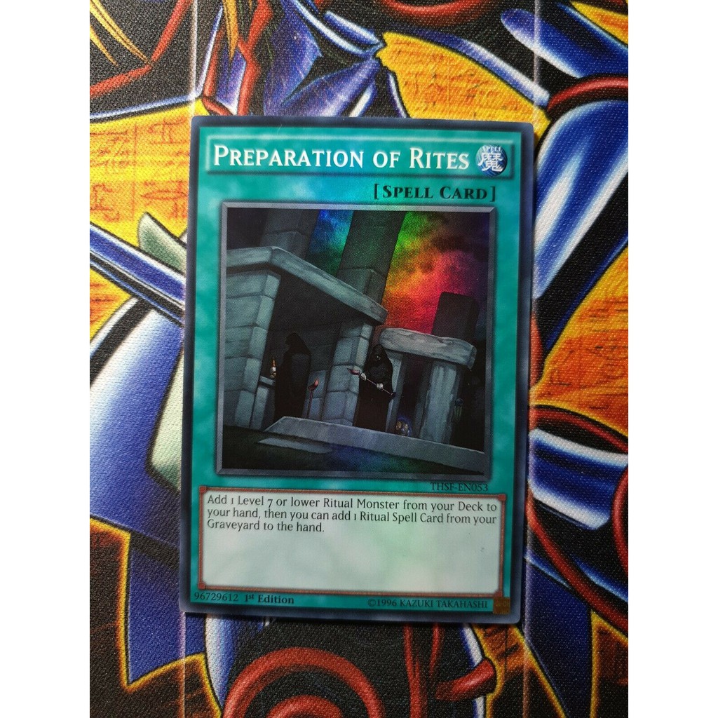 Thẻ bài YUGIOH - Preparation of Rites - THSF-EN053 - Super Rare 1st Edition