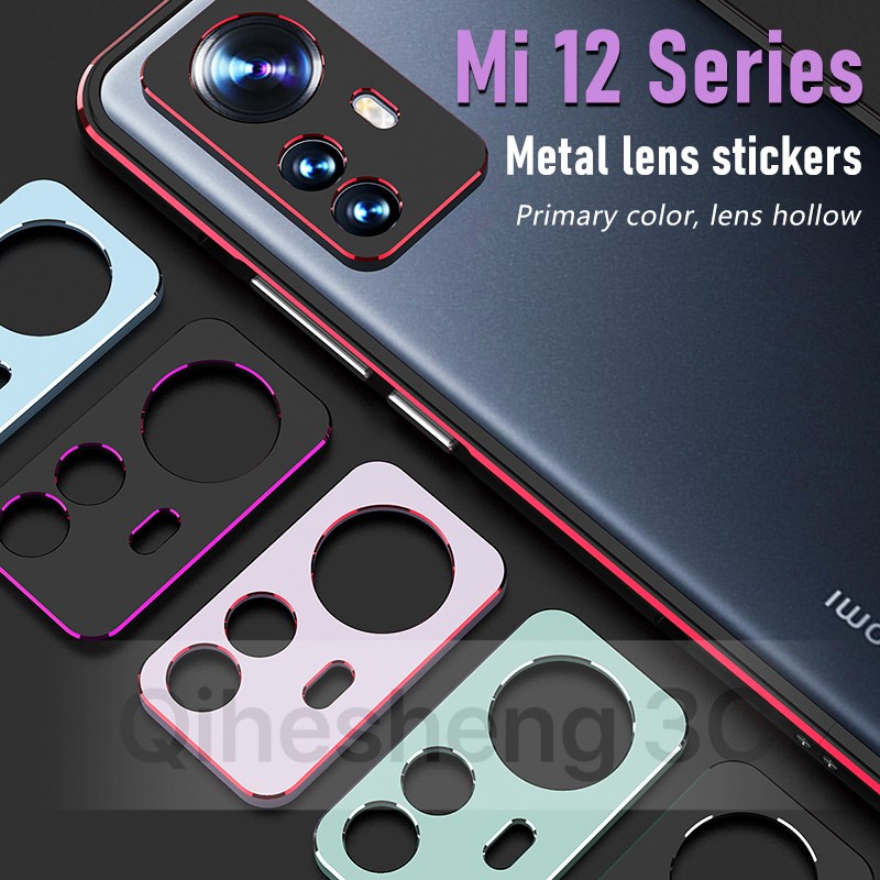 Ốp Điện Thoại Hợp Kim Nhôm Có Kính Cường Lực Bảo Vệ Ống Kính Máy Ảnh Cho Xiaomi Mi 12 Pro Xiaomi12 Mi12