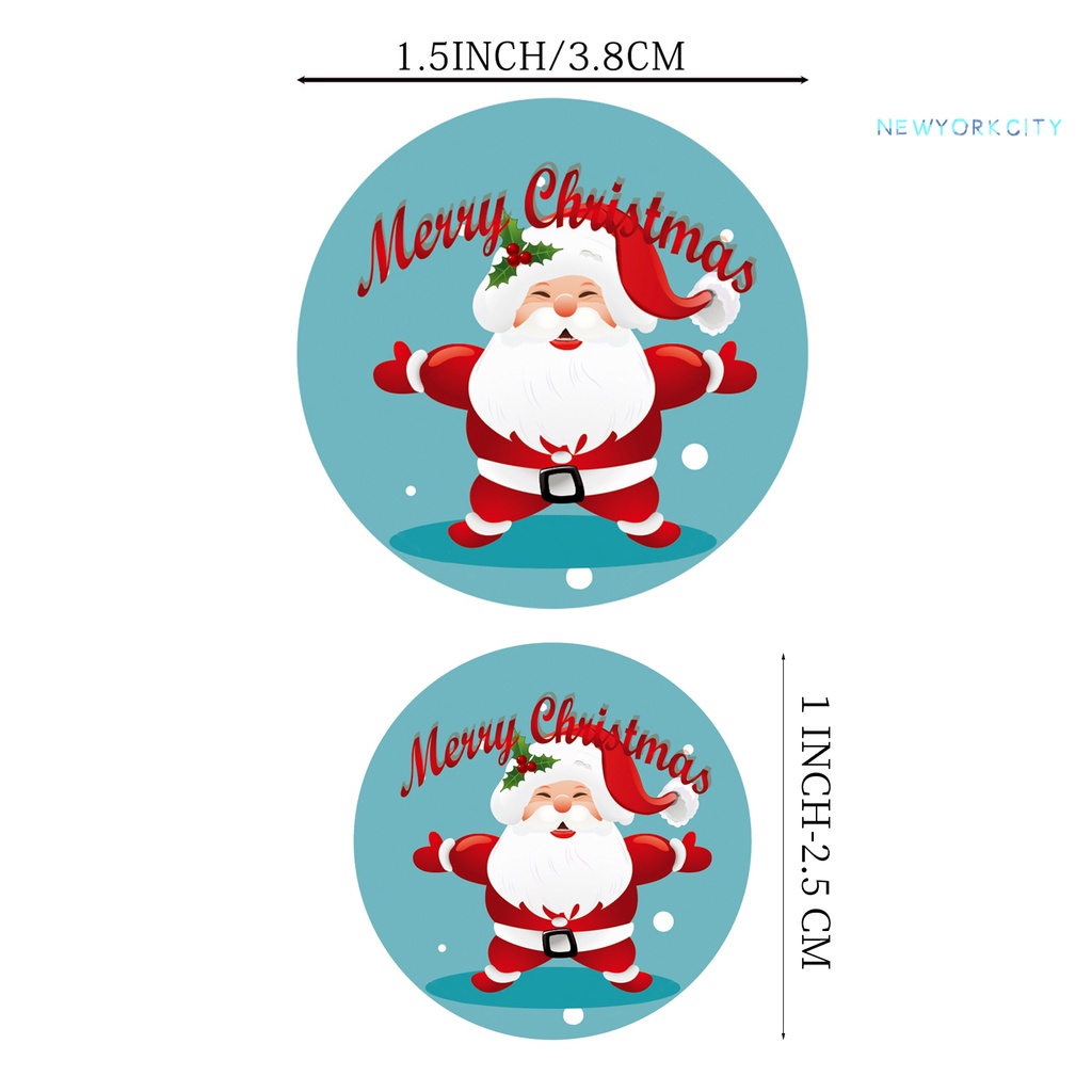 Nhãn Dán Màu Sắc Tươi Sáng Kích Thước Nhỏ Gọn Trang Trí Nhà Cửa Dịp Giáng Sinh