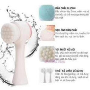 [TẶNG QUÀ 0Đ] Cọ massage rửa mặt KOREA 2 đầu 3D gai silicon. | BigBuy360 - bigbuy360.vn