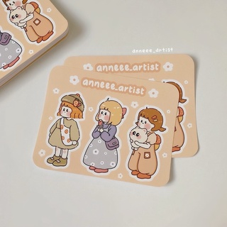 Set sticker Three Little Girls