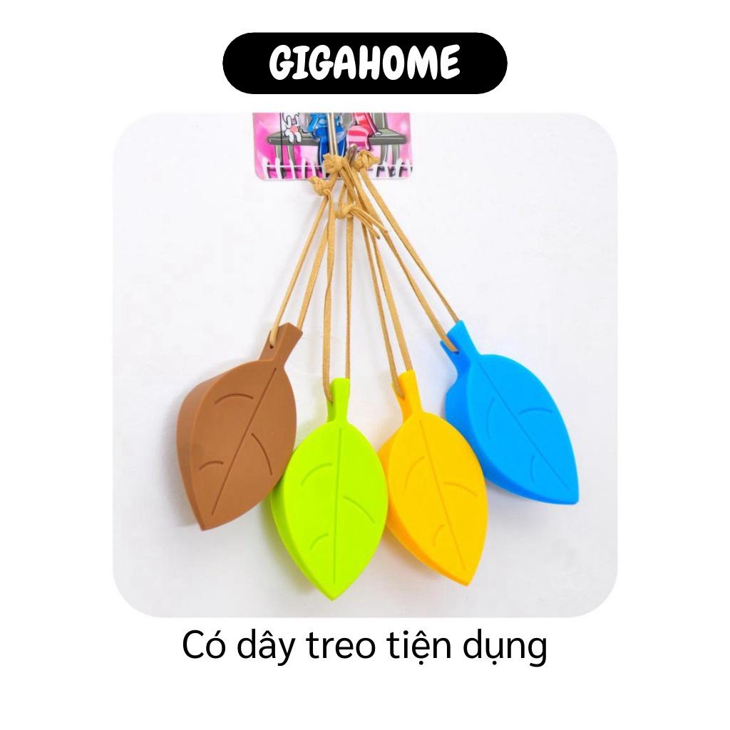 Miếng chắn cửa  GIÁ VỐN] Dụng cụ chắn cửa hình lá, chắc chắn, dẻo dai, không bị mòn và xẹp, an toàn cho trẻ nhỏ 7477