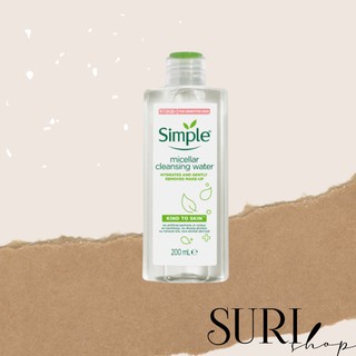 Nước Tẩy Trang Dành Cho Da Nhạy Cảm Simple Micellar Cleansing Water 200ml