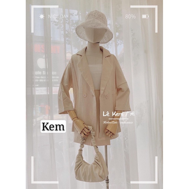 ẢNH THẬT VIDEO HÀNG CÓ SẴN SÉT VEST ÁO BLAZER + QUẦN GIẢ VÁY VẠT LỆCH ❣️❣️❣️