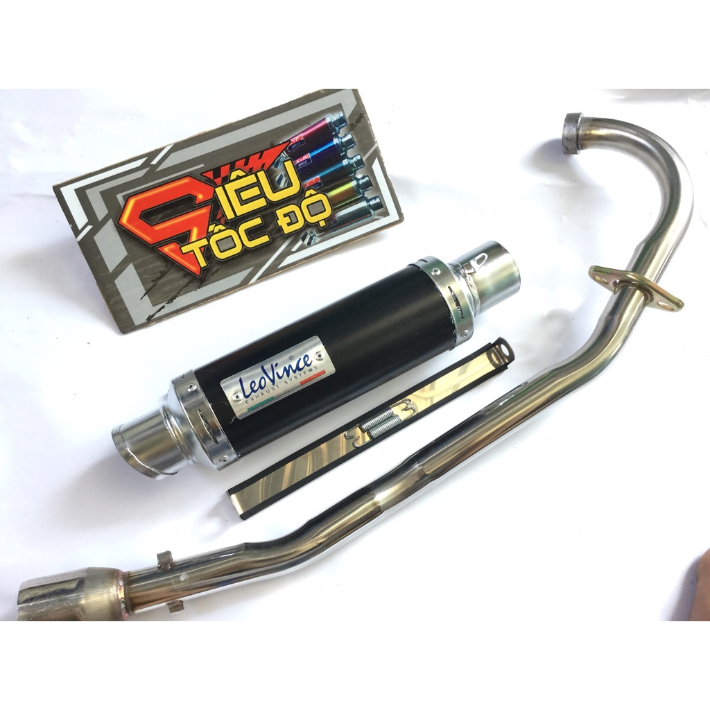Pô leovince đủ màu full cổ inox gắn cho xe wave 50 - 100, cup, dream, 67,..
