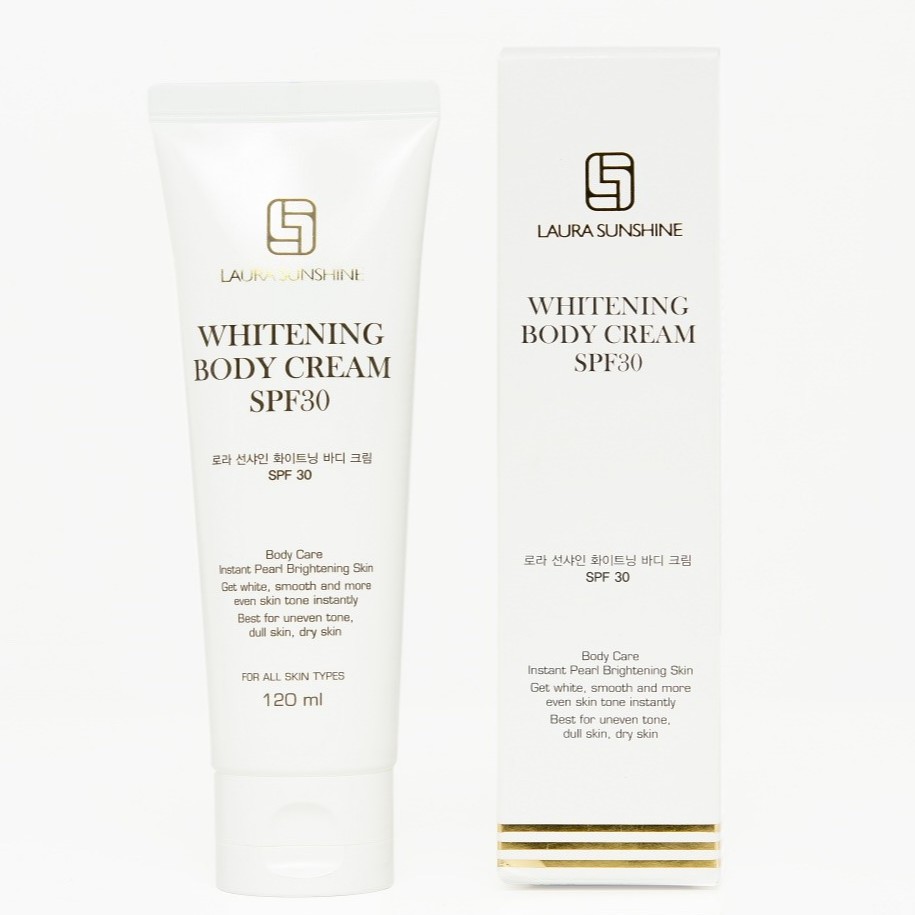 (Kèm quà tặng)Kem Trắng Da Body Tức Thì Whitening Body Cream SPF30 Laura Sunshine Nhật Kim Anh 120ml