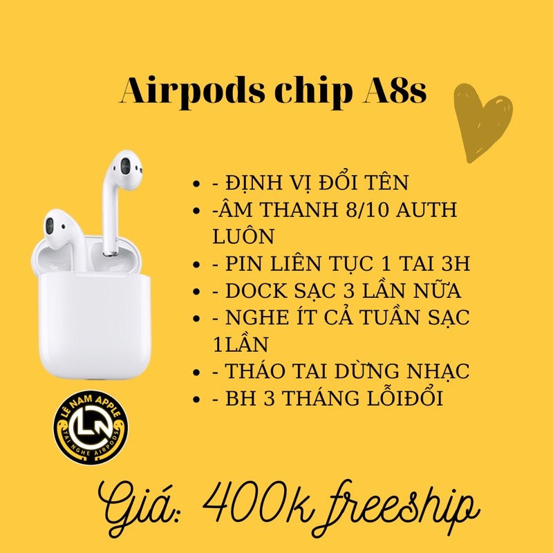 [ airpods 2 ] TAI NGHE AIRPODS 2 phiên bản cao cấp nhất hổ vằn 1562M