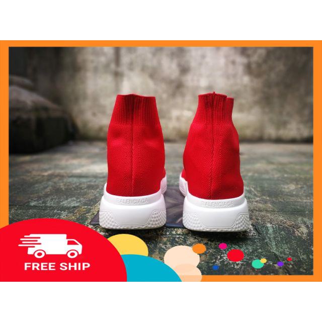 [Chất lượng số 1] [FULL BOX, TẶNG VỚ] GIẦY SNEAKER NAM NỮ ĐỎ CỔ CAO