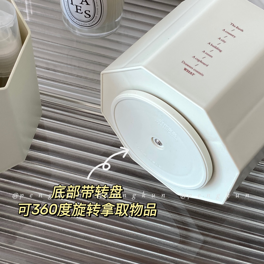 Hộp Đựng Cọ Trang Điểm Sức Chứa Lớn Đa Năng Có Thể Xoay 360 Độ Tiện Dụng