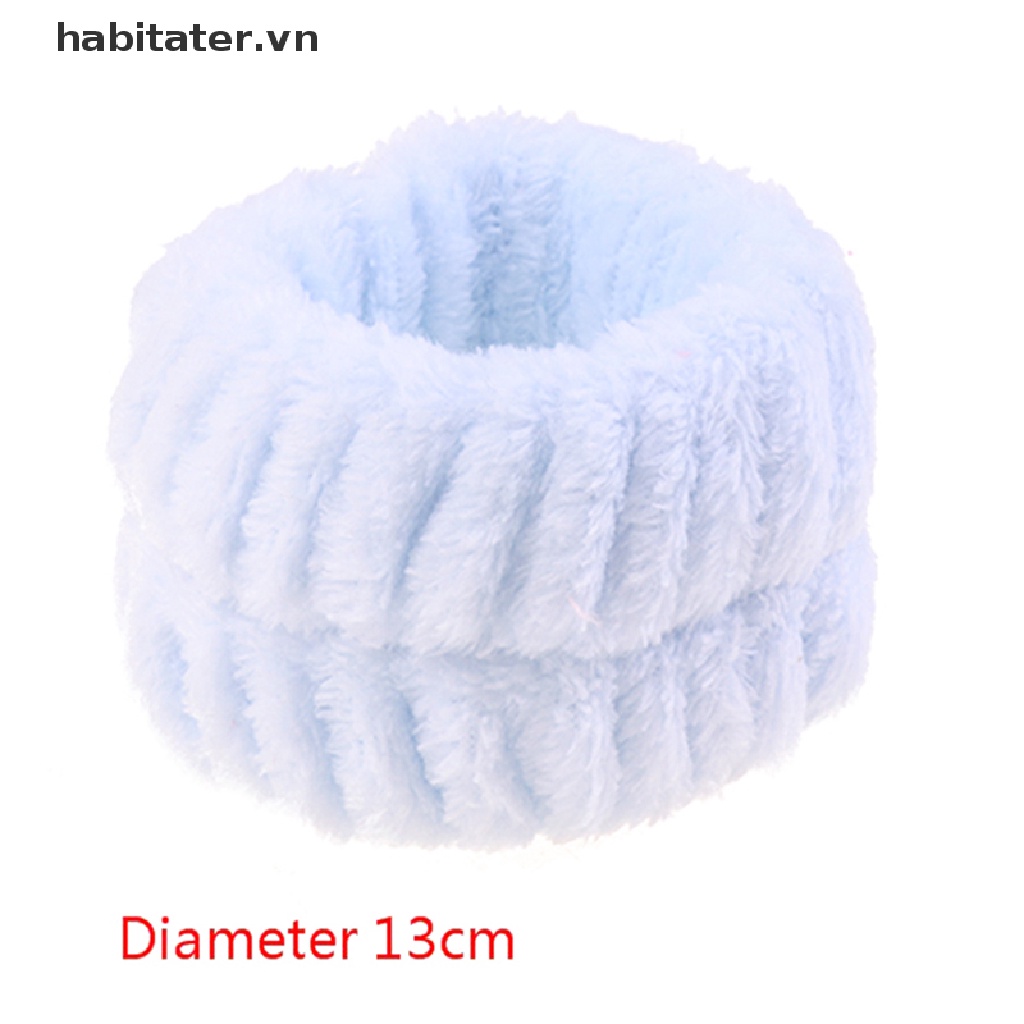 1 Dây Đeo Cổ Tay Màu Trơn Thấm Hút Tốt Tiện Dụng Khi Rửa Mặt / Chạy Bộ