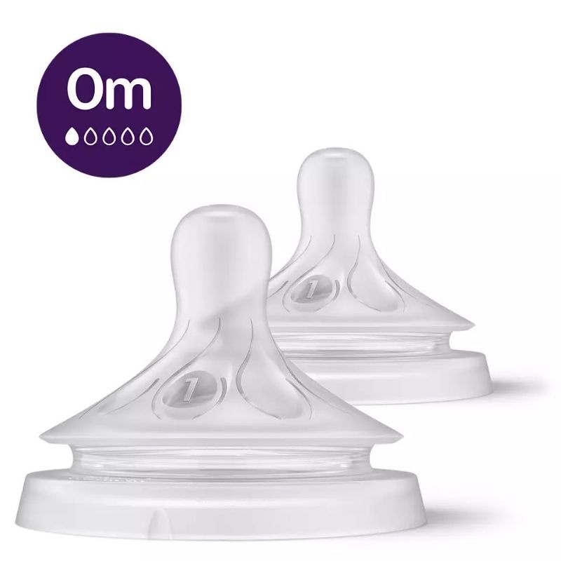 Núm ti bình sữa Philips AVENT mẫu mới ,đủ size