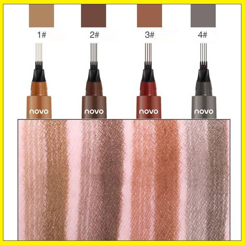 Bút phẩy sợi  lông mày 4d Novo không thấm nước | BigBuy360 - bigbuy360.vn