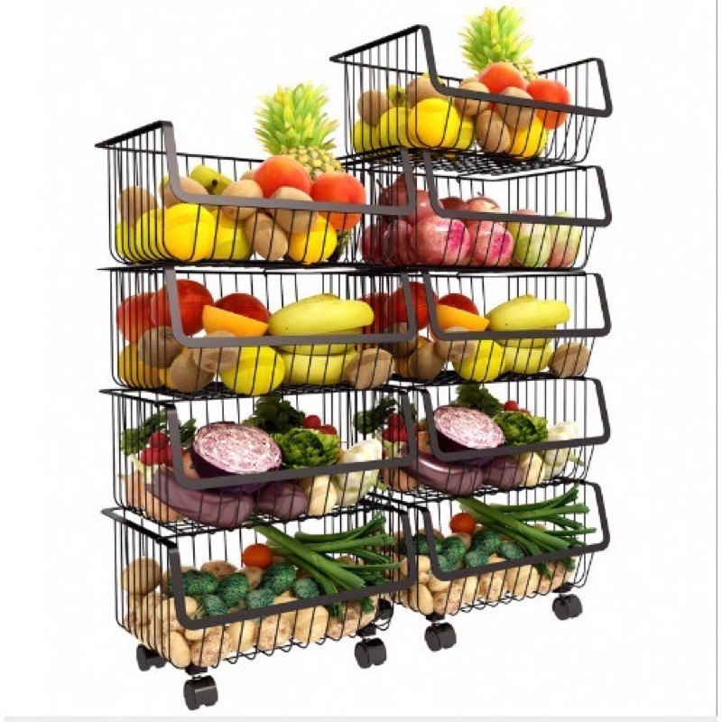 Kệ Nhà Bếp Đa Năng Di Động 4 tầng