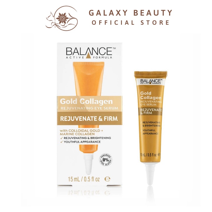 Serum tái tạo và dưỡng da mắt Balance Active Formula Gold Collagen Rejuvenating eye 15ml - GALIBE OFFICIAL STORE