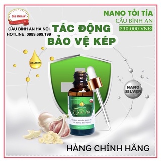Tinh dầu tỏi tía nano bạc kháng khuẩn cầu bình an chai 30ml