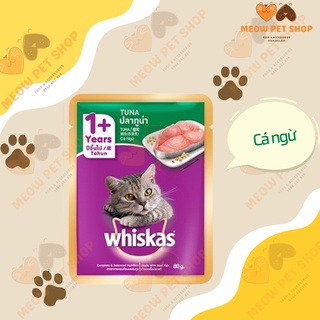24 gói pate Whiskas 80g - Cá Ngừ - Thức ăn cho mèo giá sỉ