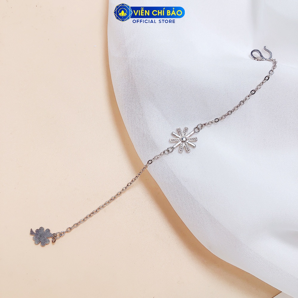 Lắc tay bạc nữ Hậu Duệ Mặt Trời chất liệu bạc S925 thời trang phụ kiện trang sức nữ thương hiệu Viễn Chí Bảo L400220