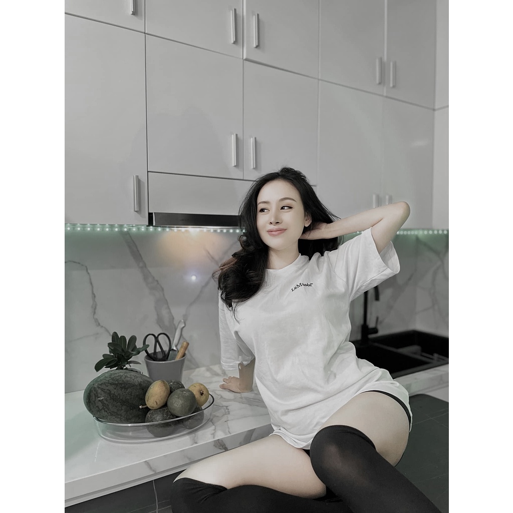 Áo phông White du Louvre Paris Le Musée Oversized fit