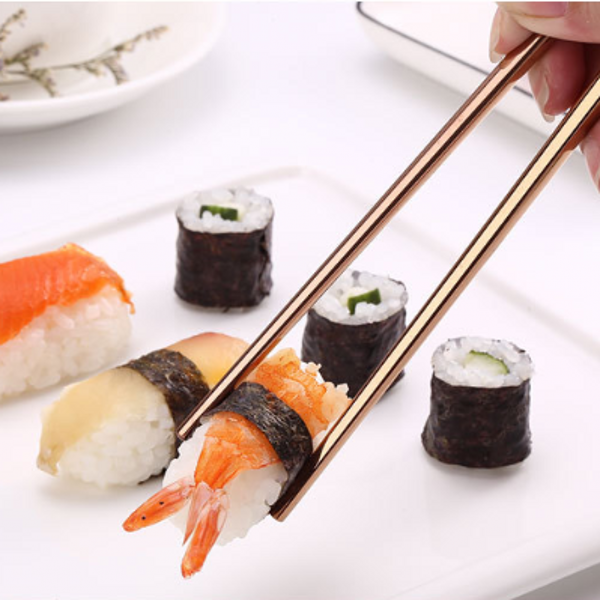 1 Đôi Đũa Chống Trượt Bằng Thép Không Gỉ