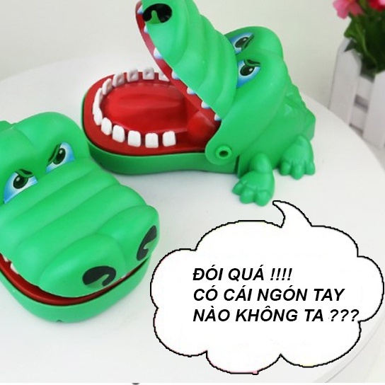 Đồ chơi Cá sấu cắn tay loại to cho bé - đồ chơi giải trí vui nhộn TEEMO TOY01