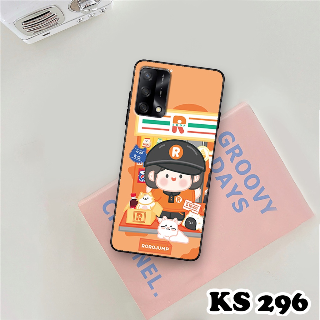 Ốp lưng Oppo A74 - Oppo A74 5G - Ốp in hình Ngân hà &amp; Roro Jumb - Lưng nhám viền TPU