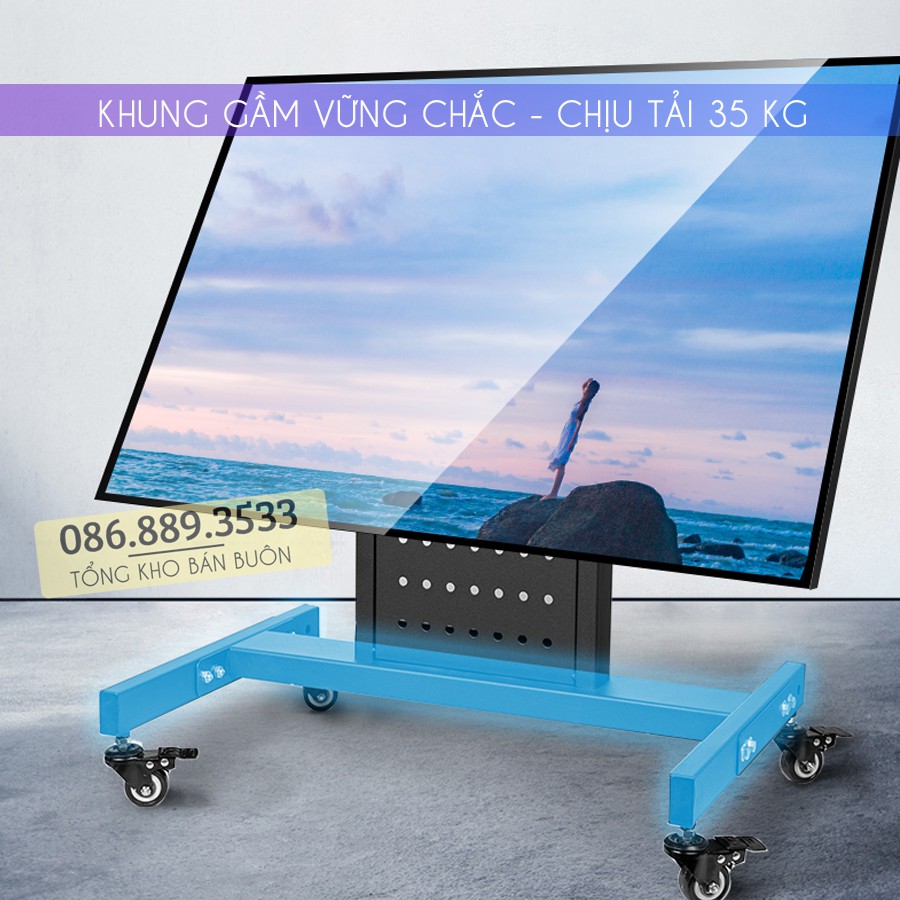 Kệ Giá Treo Tivi Di Động HB75 32 - 65 Inch - Giá Treo Tivi Hội Nghị Có Bánh Xe Di Dộng -
